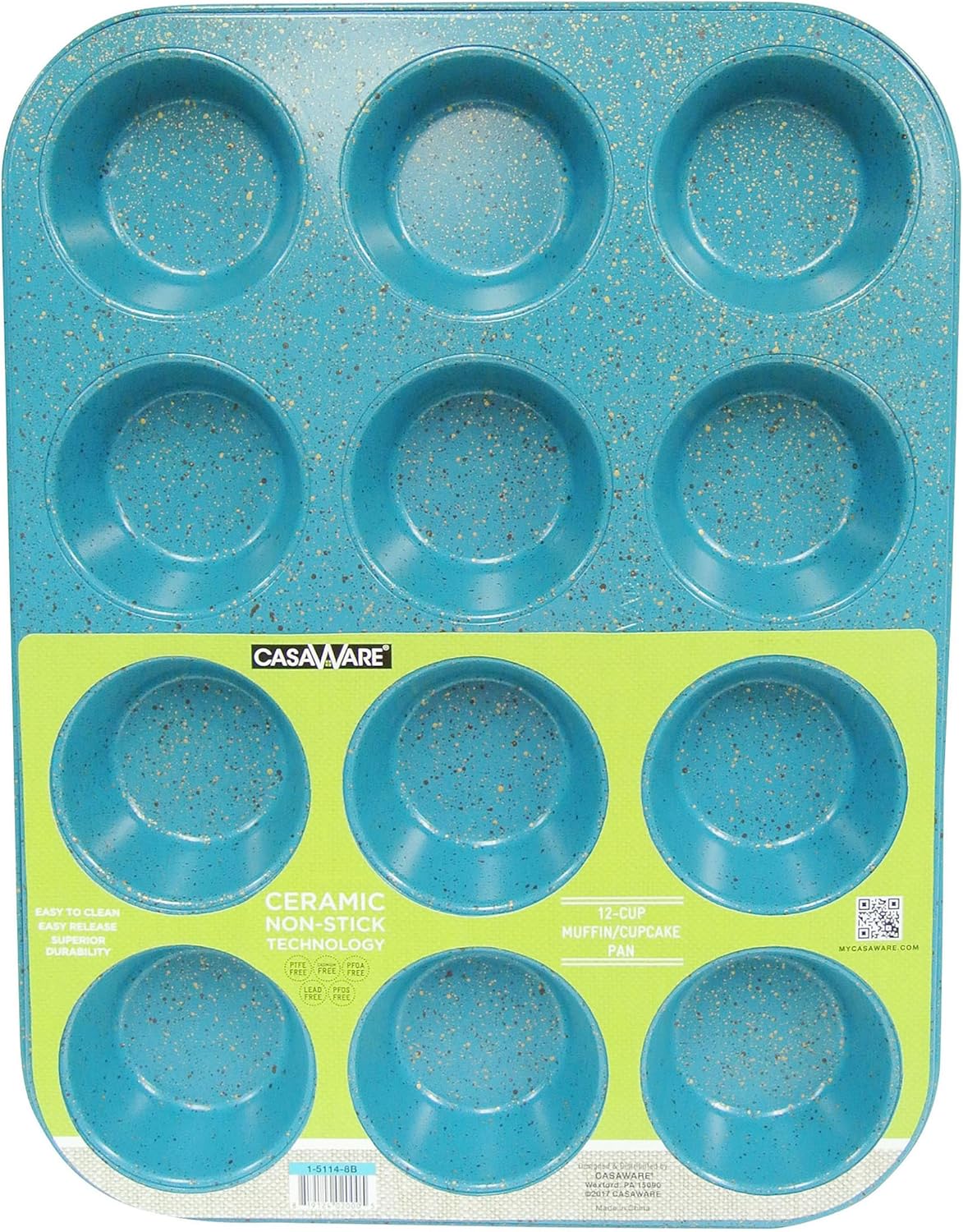 Boxiki Kitchen Baking Combo 12 Cup Silicone Muffin Pan Nonstick Steel Frame